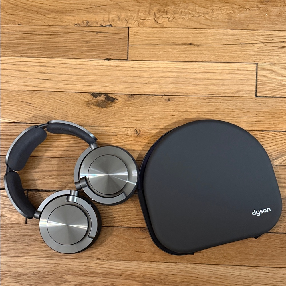 Dyson Over-Ear Headphones in Silver and Black
